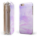 Purple Absorbed Watercolor Texture iPhone 6/6s or 6/6s Plus 2-Piece Hybrid INK-Fuzed Case