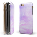 Purple Absorbed Watercolor Texture iPhone 6/6s or 6/6s Plus 2-Piece Hybrid INK-Fuzed Case