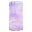 Purple Absorbed Watercolor Texture iPhone 6/6s or 6/6s Plus 2-Piece Hybrid INK-Fuzed Case