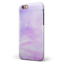 Purple Absorbed Watercolor Texture iPhone 6/6s or 6/6s Plus 2-Piece Hybrid INK-Fuzed Case