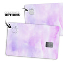 Purple Absorbed Watercolor Texture - Premium Protective Decal Skin-Kit for the Apple Credit Card