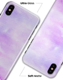 Purple Absorbed Watercolor Texture - iPhone X Clipit Case