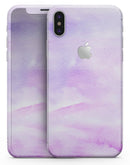 Purple Absorbed Watercolor Texture - iPhone X Skin-Kit