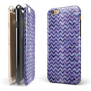 Purple Basic Watercolor Chevron Pattern iPhone 6/6s or 6/6s Plus 2-Piece Hybrid INK-Fuzed Case