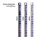 Purple Basic Watercolor Chevron Pattern iPhone 6/6s or 6/6s Plus 2-Piece Hybrid INK-Fuzed Case