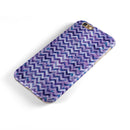 Purple Basic Watercolor Chevron Pattern iPhone 6/6s or 6/6s Plus 2-Piece Hybrid INK-Fuzed Case