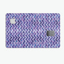 Purple Basic Watercolor Chevron Pattern - Premium Protective Decal Skin-Kit for the Apple Credit Card
