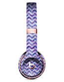 Purple Basic Watercolor Chevron Pattern Full-Body Skin Kit for the Beats by Dre Solo 3 Wireless Headphones