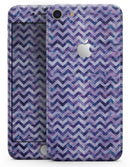 Purple Basic Watercolor Chevron Pattern - Skin-kit for the iPhone 8 or 8 Plus