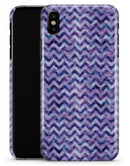 Purple Basic Watercolor Chevron Pattern - iPhone X Clipit Case