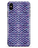 Purple Basic Watercolor Chevron Pattern - iPhone X Clipit Case