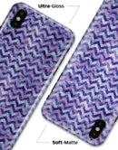 Purple Basic Watercolor Chevron Pattern - iPhone X Clipit Case