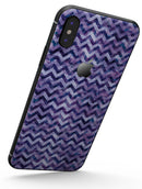 Purple Basic Watercolor Chevron Pattern - iPhone X Skin-Kit