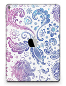 Purple & Blue Flowered - iPad Pro 97 - View 3.jpg