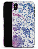 Purple & Blue Flowered - iPhone X Clipit Case