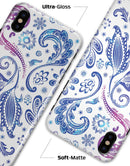 Purple & Blue Flowered - iPhone X Clipit Case