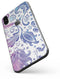 Purple & Blue Flowered - iPhone X Skin-Kit