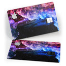 Purple Blue and Pink Cloud Galaxy - Premium Protective Decal Skin-Kit for the Apple Credit Card