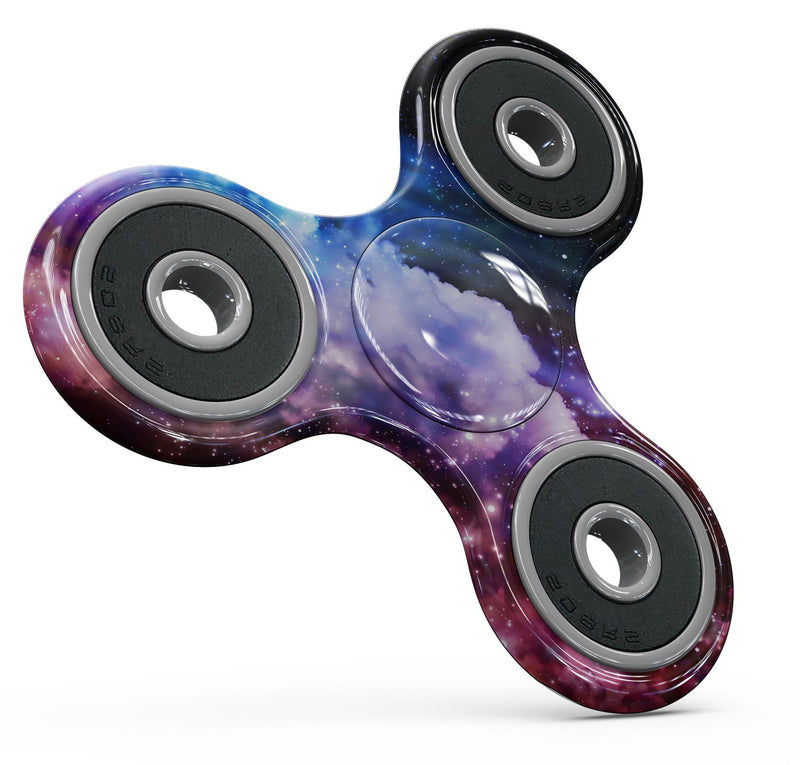 Purple Blue and Pink Cloud Galaxy Full-Body Fidget Spinner Skin-Kit