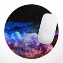 Purple Blue and Pink Cloud Galaxy// WaterProof Rubber Foam Backed Anti-Slip Mouse Pad for Home Work Office or Gaming Computer Desk