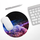 Purple Blue and Pink Cloud Galaxy// WaterProof Rubber Foam Backed Anti-Slip Mouse Pad for Home Work Office or Gaming Computer Desk