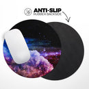 Purple Blue and Pink Cloud Galaxy// WaterProof Rubber Foam Backed Anti-Slip Mouse Pad for Home Work Office or Gaming Computer Desk
