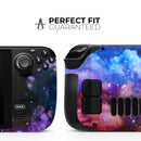 Purple Blue and Pink Cloud Galaxy // Vinyl Skin Wrap for Steam Deck OLED & Steam Deck (LCD) — Soft Matte or Ultra Gloss