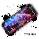 Purple Blue and Pink Cloud Galaxy // Vinyl Skin Wrap for Steam Deck OLED & Steam Deck (LCD) — Soft Matte or Ultra Gloss