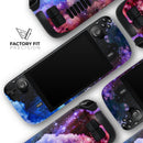 Purple Blue and Pink Cloud Galaxy // Vinyl Skin Wrap for Steam Deck OLED & Steam Deck (LCD) — Soft Matte or Ultra Gloss