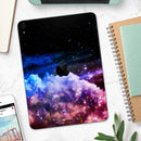 Purple Blue and Pink Cloud Galaxy - Full Body Skin Decal for the Apple iPad Pro 12.9", 11", 10.5", 9.7", Air or Mini (All Models Available)