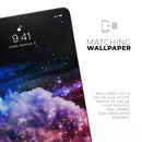 Purple Blue and Pink Cloud Galaxy - Full Body Skin Decal for the Apple iPad Pro 12.9", 11", 10.5", 9.7", Air or Mini (All Models Available)