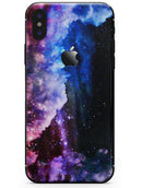 Purple Blue and Pink Cloud Galaxy - iPhone X Skin-Kit