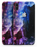 Purple Blue and Pink Cloud Galaxy - iPhone X Skin-Kit
