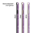 Purple Brush Strokes iPhone 6/6s or 6/6s Plus 2-Piece Hybrid INK-Fuzed Case
