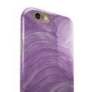 Purple Brush Strokes iPhone 6/6s or 6/6s Plus 2-Piece Hybrid INK-Fuzed Case