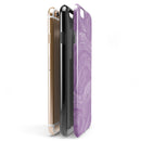 Purple Brush Strokes iPhone 6/6s or 6/6s Plus 2-Piece Hybrid INK-Fuzed Case