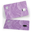 Purple Brush Strokes - Premium Protective Decal Skin-Kit for the Apple Credit Card
