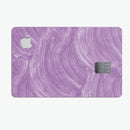 Purple Brush Strokes - Premium Protective Decal Skin-Kit for the Apple Credit Card