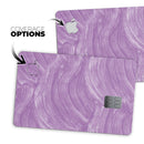 Purple Brush Strokes - Premium Protective Decal Skin-Kit for the Apple Credit Card