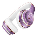 Purple Brush Strokes Full-Body Skin Kit for the Beats by Dre Solo 3 Wireless Headphones