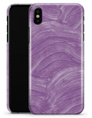 Purple Brush Strokes - iPhone X Clipit Case