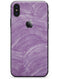 Purple Brush Strokes - iPhone X Skin-Kit