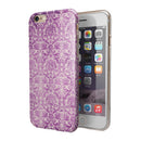Purple Damask Grunge Pattern  iPhone 6/6s or 6/6s Plus 2-Piece Hybrid INK-Fuzed Case