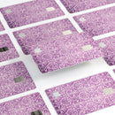Purple Damask Grunge Pattern  - Premium Protective Decal Skin-Kit for the Apple Credit Card