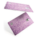 Purple Damask Grunge Pattern  - Premium Protective Decal Skin-Kit for the Apple Credit Card