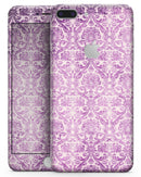 Purple Damask Grunge Pattern  - Skin-kit for the iPhone 8 or 8 Plus