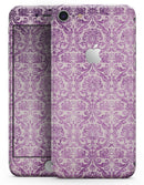 Purple Damask Grunge Pattern  - Skin-kit for the iPhone 8 or 8 Plus