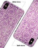 Purple Damask Grunge Pattern  - iPhone X Clipit Case