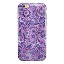 Purple Damask Watercolor Pattern iPhone 6/6s or 6/6s Plus 2-Piece Hybrid INK-Fuzed Case