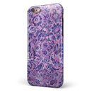 Purple Damask Watercolor Pattern iPhone 6/6s or 6/6s Plus 2-Piece Hybrid INK-Fuzed Case